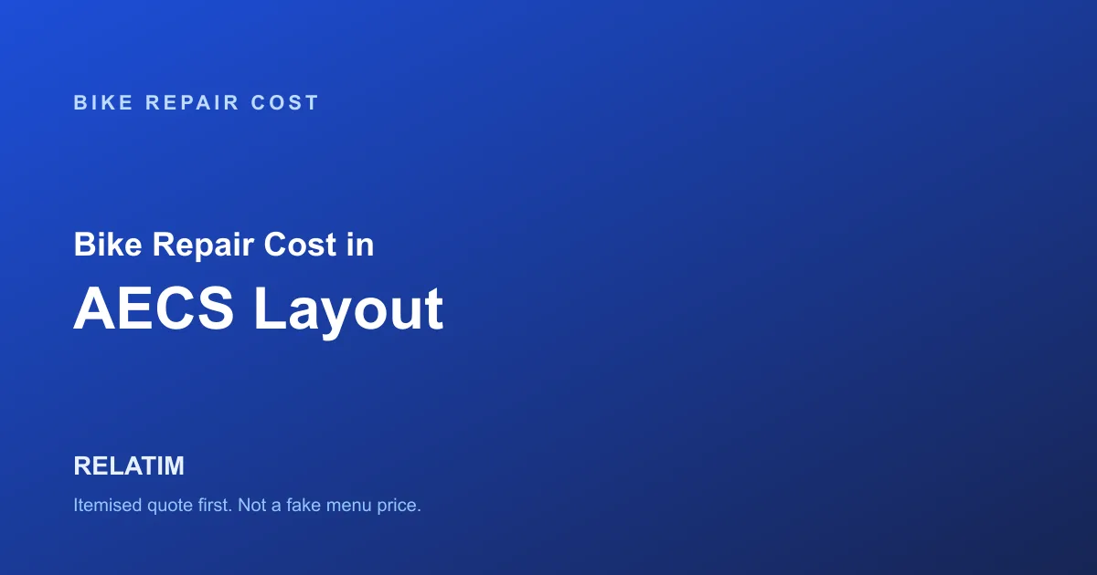 Bike Repair Cost in AECS Layout, Bangalore